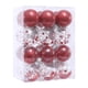 thumbnail image 1 of 24 Piezas De Adornos Navideños De Bolas Irrompibles Para Fiestas Navideñas En Casa, Color Rojo Transparente, 1 of 5