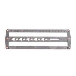 Bothyi - Cinturón De Cuero Regla De Punzón De Posicionamiento Auxiliar Herramienta Ligera De Artesanía En Cuero A