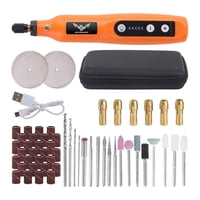 Jenabom - Juego De Herramientas De Rectificado Eléctrico Naranja, Que Incluye 58 Accesorios, Herramienta Rotativa Eléctrica Multifunción De Velocidad Ajustable, Adecuada Para Entusiastas Del Bricolaje