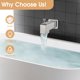 thumbnail image 3 of Desviador YASINU con caño para bañera, diseño cuadrado, diseño cuadrado, níquel cepillado, 3 of 6