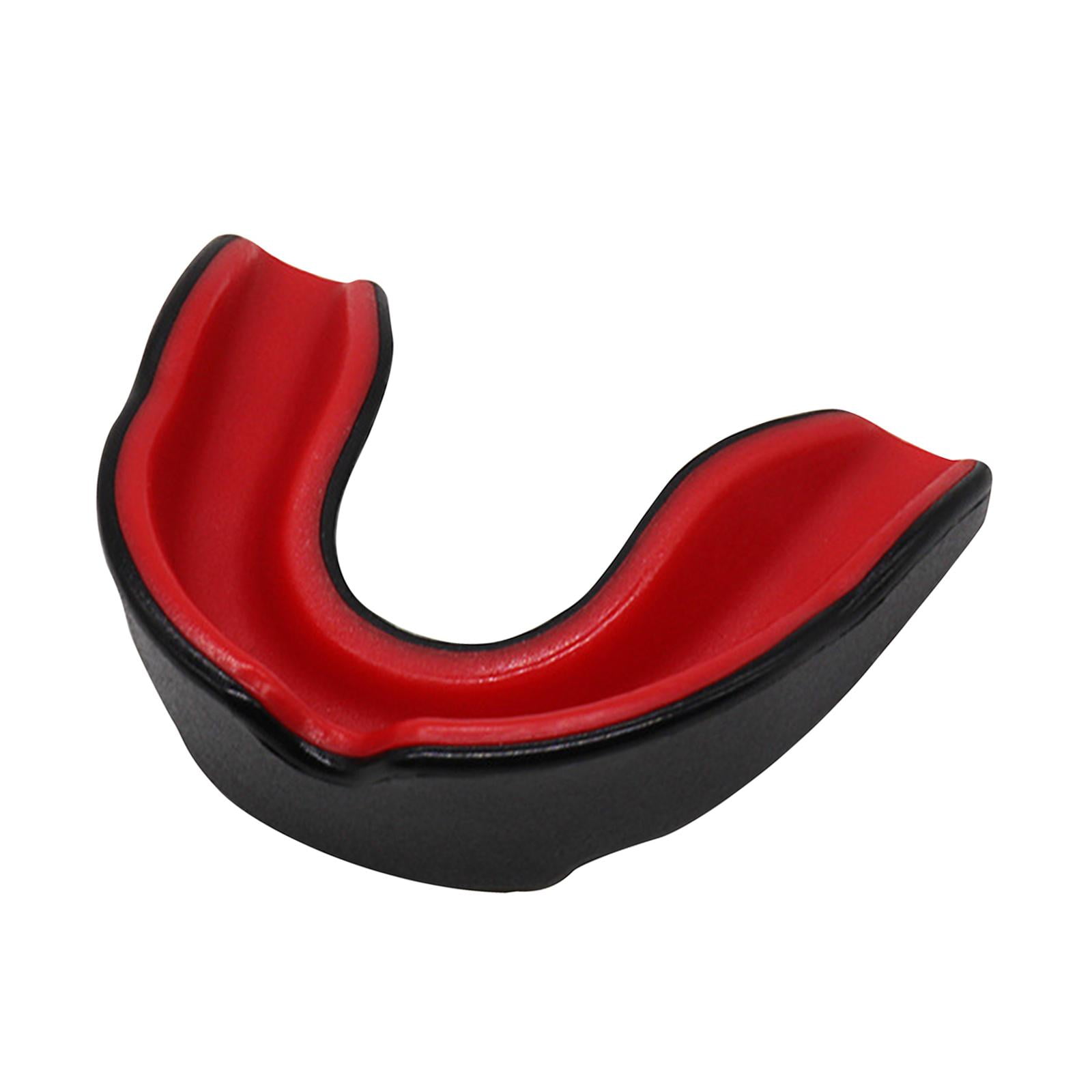 Ioensy - Protector Bucal Deportivo Para Hombre Y Mujer, Protector De Goma Para Baloncesto, Muay Thai, Fútbol, Negro Y Rojo