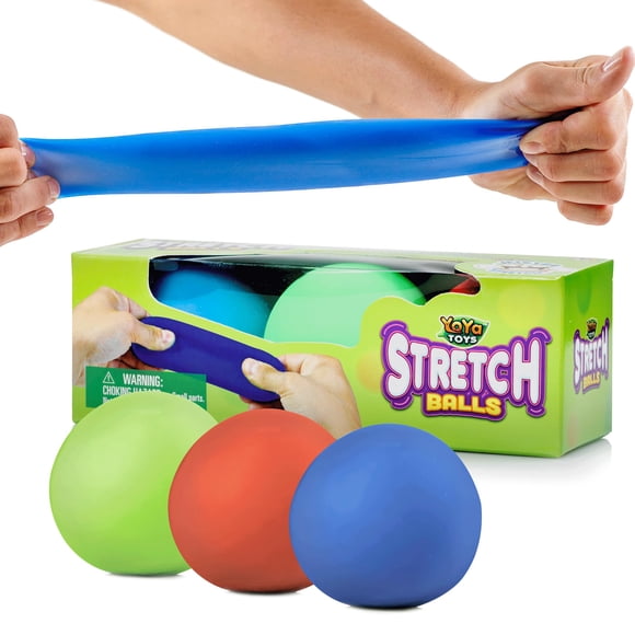 Stress Balls YoYa Toys tira, estira y aprieta 3 bolas