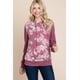 thumbnail image 1 of Sudadera con Capucha en Contraste con Estampado Floral, Ajuste Relajado y Detalle de Puños., 1 of 4
