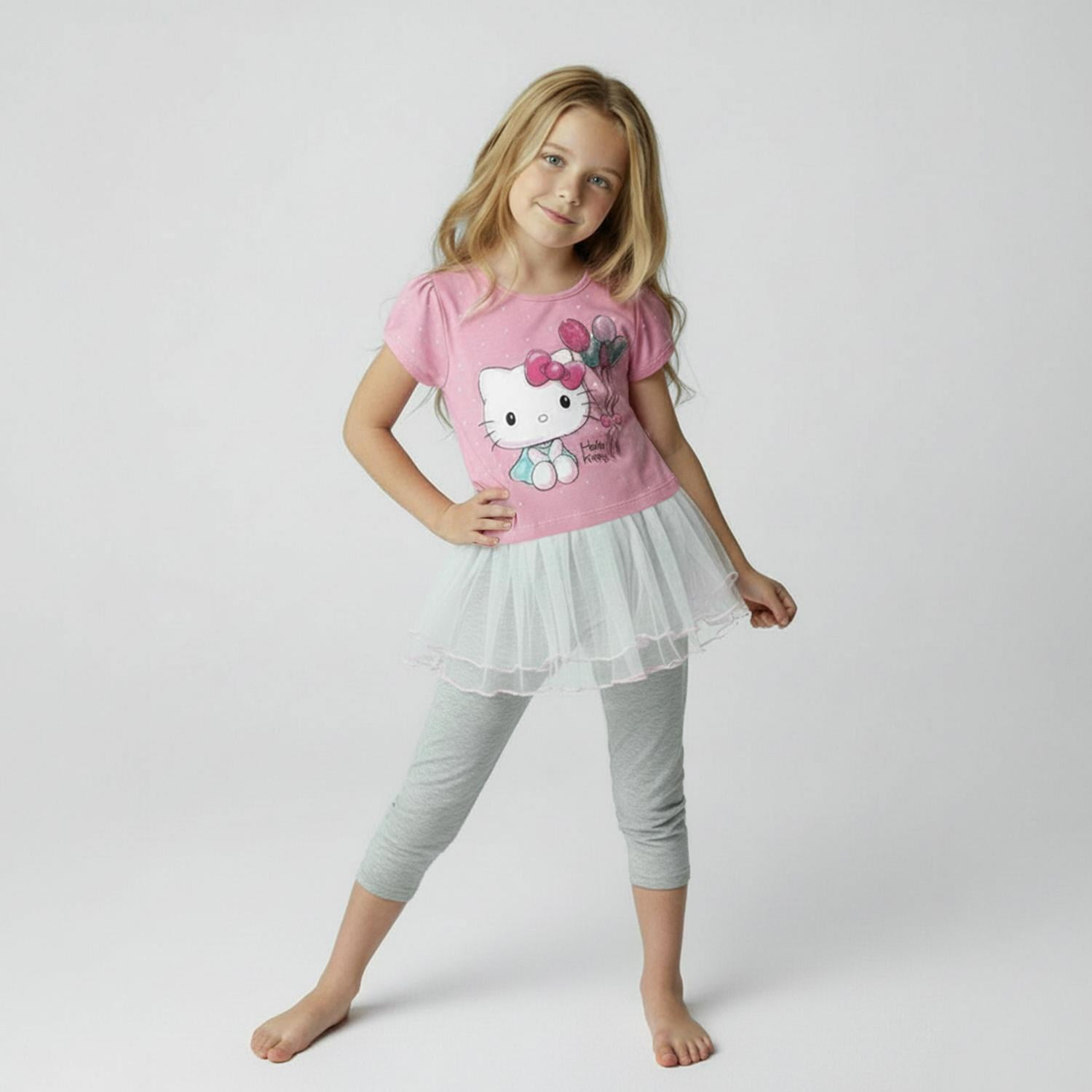 Pijama Niña Hello Kitty Rosa 3