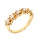thumbnail image 3 of Anillo Elegant Confetti Paris chapado en oro de 18k, 42 circonitas, banda de 3 mm, 3 of 10