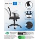 thumbnail image 4 of Silla de oficina BOSS Office Products B6106 de malla económica con reposabrazos - Negra, 4 of 9