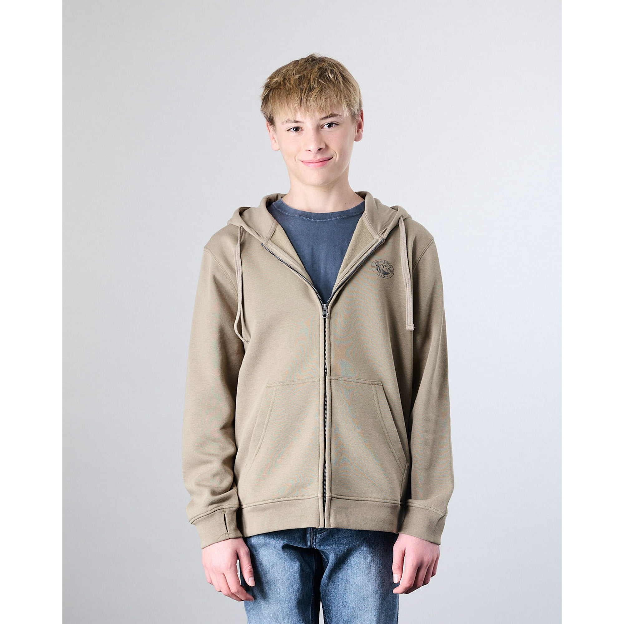 Poleron Junior Franela Con Cierre Gorro Xv7306 Polemic