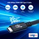thumbnail image 2 of Cable USB 4 Matters de 2 m/6.6 pies y 20 Gbps para MacBook, XPS, 2 of 7