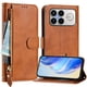 thumbnail image 1 of FOXDOCK Funda Tipo Cartera para Realme GT 7 Cuero PU con Cremallera y Correa de Muñeca, Ranuras para Tarjetas, Soporte Plegable, Cierre Magnético, 1 of 5
