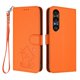 thumbnail image 1 of Funda Billetera con Espacio para Fotos para Sony Xperia 1 VII, Naranja, 1 of 6