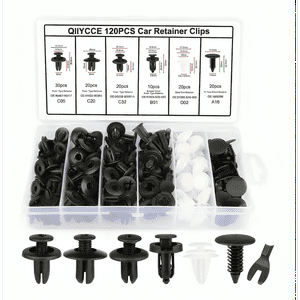 Genérico - Set Clip Remache Plastico Sujecion Para Coche Broches Autos