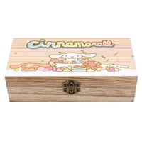 Desmarcar - Cinnamoroll Caja Organizadora De Madera Rústica - Caja Decorativa Multifuncional Para Escritorio, Hogar, Oficina, Joyas Y Manualidades