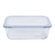 thumbnail image 1 of Contenedor 1040ML Vidrio Rectangular 1 Pieza Transparente, 1 of 2