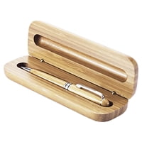 Importclick - Set Bolígrafo Lápiz Estuche Bambú Deluxe