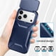 thumbnail image 5 of Funda Resistente para iPhone 17 Pro con Tapa Deslizante y Protección Militar Azul, 5 of 6