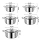 thumbnail image 2 of Set de Juego De Ollas Batería De Cocina Set 10 Pcs Acero Inoxidable, 2 of 5