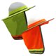 thumbnail image 1 of Casco con visera para el sol, sombra para cuello, diseño de lobo, alta visibilidad, naranja, 1 of 8