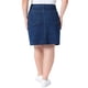 thumbnail image 4 of Faldas Lápiz de Mezclilla de Talla Grande para Mujeres de Agnes Orinda, Falda Midi de Verano Casual de Trabajo de Cintura Alta con Bolsillos 4X Azul Oscuro, 4 of 6