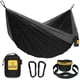 thumbnail image 1 of Hamaca de camping Wise Owl Outfitters SO de nailon negro y gris, 1 of 8