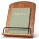 thumbnail image 1 of Soporte para libros de cocina ZICOTO de madera maciza para encimera de cocina, 1 of 9