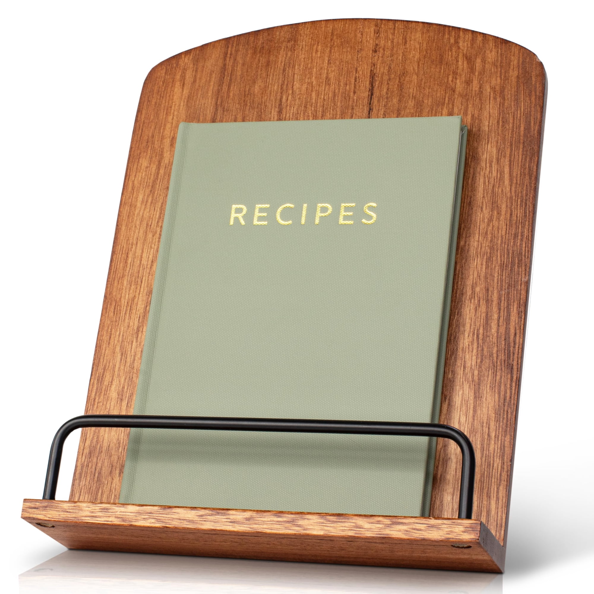 Soporte Para Libros De Cocina Zicoto De Madera Maciza Para Encimera De Cocina