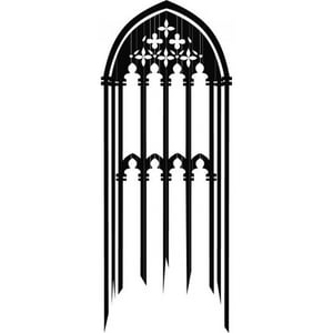 Rienda Libre Graphics - Decomural Gothic Window Halloween Ws-17795