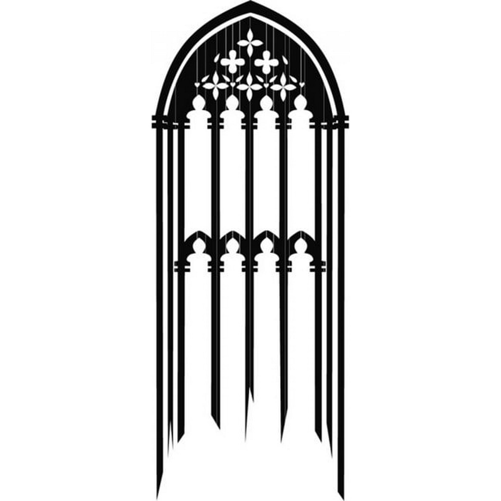 Rienda Libre Graphics - Decomural Gothic Window Halloween Ws-17795