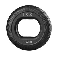 Ioensy - Anillo De Entrenamiento De Agarre De Dedo De Silicona Entrenador De Fuerza De Dedo Para Ejercicio Diario Negro 70 A 80 Lb