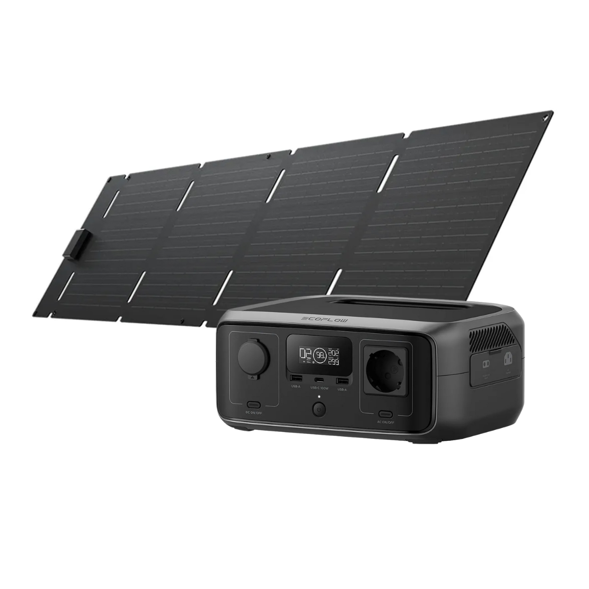 Ecoflow Generador River 3 245Wh + Panel Solar 60W