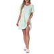 thumbnail image 1 of INSPIRE CHIC Camisón de Mujer de Manga Corta con Estampado Ropa de Dormir Camisetas de Noche Lindas 2XL Verde Claro, 1 of 6