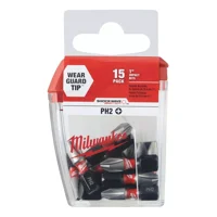 Set De 15 Puntas De Impacto Milwaukee Ph2 X 25Mm