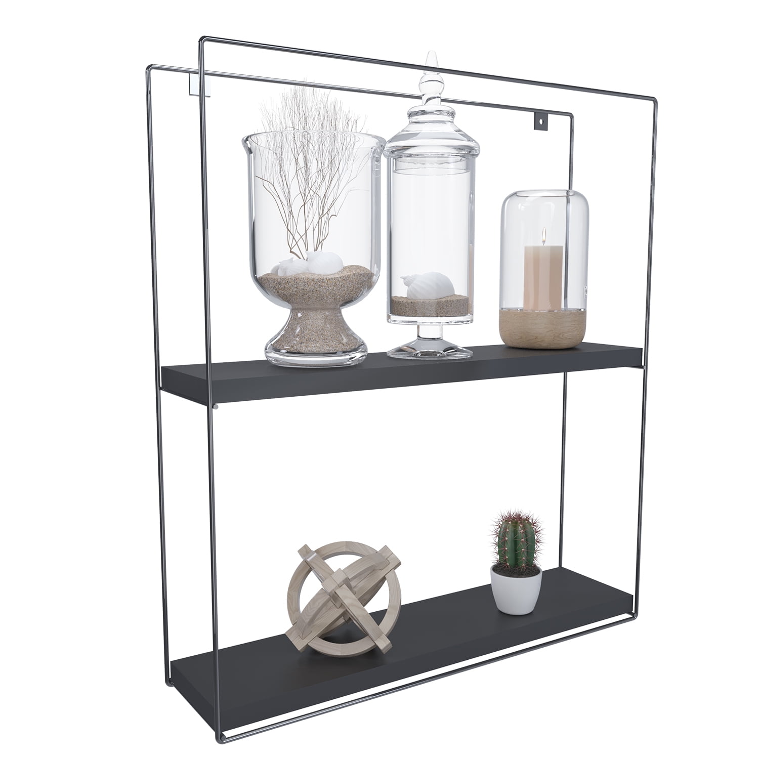 Vekka Home - Repisa Cuadrada Total Black