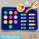 thumbnail image 3 of Libro Sensorial Montessori Tablero Didáctico Juego Tela 8pag, 3 of 7