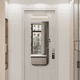 thumbnail image 1 of Jewelry Cabinet Armoire with Full Length Mirror, Door or Wall Mounted, Jewelry Armoire Organizer, Lockable Storage Cabinet, Interior Lighted Mirror, Irregular-Shaped Design,, 1 of 3