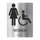 thumbnail image 3 of Placa De Letrero De Baño, Letrero De Baño Moderno Para Hombres Y Mujeres, Estilo De Baño De Negocios B, 3 of 5