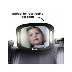 Diono - Espejo Xl Seguridad Bebe Luz Led Negro