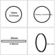 thumbnail image 2 of AIWOQI Mini Rubber Bands, 2000 unidades, negras, 0,5 pulgadas, 2 of 3