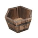 thumbnail image 2 of Cubo De Madera Maceta Macetero Barril Patio Jardín Decoración Para El Hogar Hexagonal, 2 of 3
