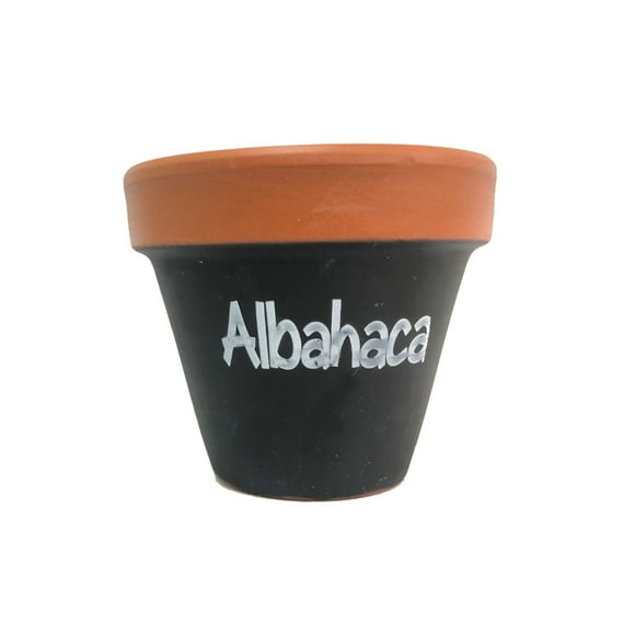 Maceta Kony 11cm Pizarra Albahaca