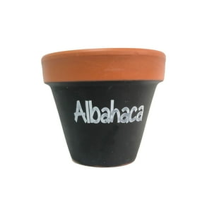 Mestiza - Maceta Kony 11Cm Pizarra Albahaca