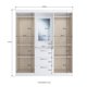 thumbnail image 4 of CLOSET URUGUAY 4 PUERTAS 3 CAJONES NOGUEIRA/OFF WHITE, 4 of 4