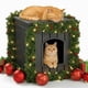 thumbnail image 2 of Outdoor Cat House DRATO de resina resistente a la intemperie para gatos, color negro, 2 of 8