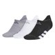 thumbnail image 1 of Calcetines Adidas All Day Training No Show para mujer, 3 pares, grises, 1 of 6
