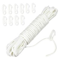 Magideal - Cuerda De Repuesto Para Sombrilla De Patio, Cuerda Para Colgar Artículos Pesados En El Balcón, De 15 M, Portátil, Versátil, Resistente, Fácil De