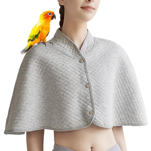 Xusx111 - Parrot Anti-Arañazos Protector De Hombro, Pañal De Pájaro Coquilla De La Cubierta De La Almohadilla Para Los Perroquitos Cockatiels Conures, Algodón Chal De La Capa Para Las Aves Para Estar