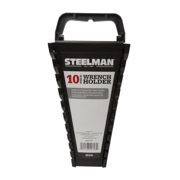STEELMAN Portaherramientas Organizador para 10 Llaves - Negro