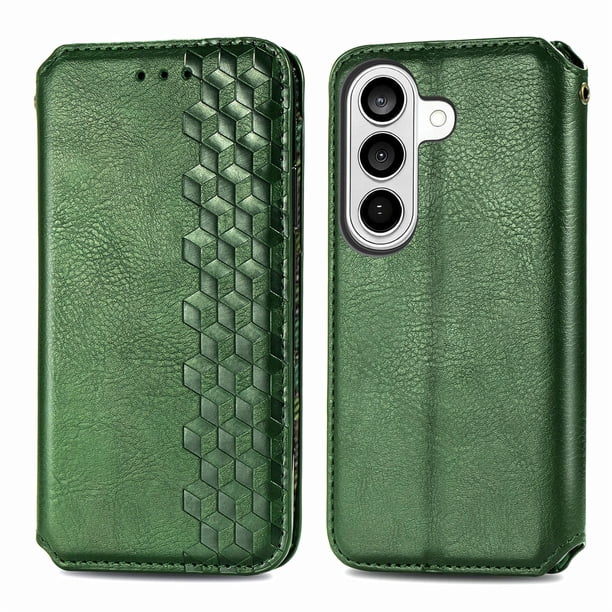 FOXDOCK Funda para Samsung Galaxy S26 Pro | Soporte Ajustable y Billetera Integrada-verde