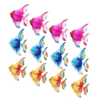 Magideal - Panal De Papel Tisú En Los Océanos, Decoraciones Para Fiestas, Recuerdos, Peces Tropicales, Suministros Para Fiesta De Cumpleaños, Centro De Mesa Con Juego De 12