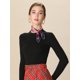 thumbnail image 3 of INSPIRE CHIC Bufanda Cuadrada de Mujer con Estampado de Flores, Leopardo, Lunares y Rayas para el Cuello, Rojo Azul 19.68 x 19.68'', 3 of 7