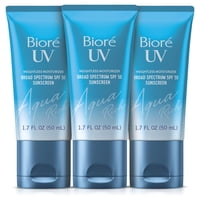 Protector Solar Bioré Uv Aqua Rich Spf 50 Pa++++ 50 Ml, Paquete De 3